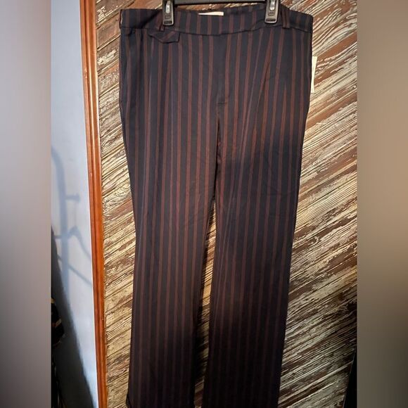 By Anthropologie low rise flare striped pants NWT - Picture 7 of 11